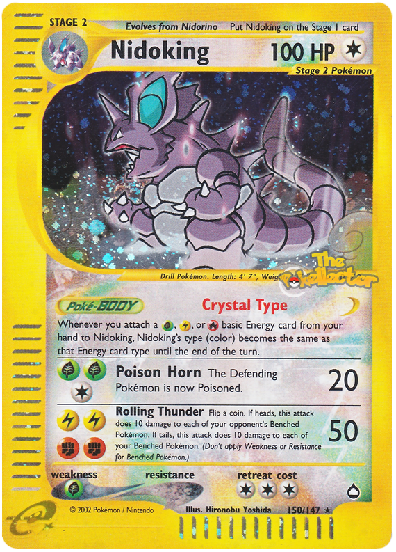 Nidoking Aquapolis 150 Pokemon Card