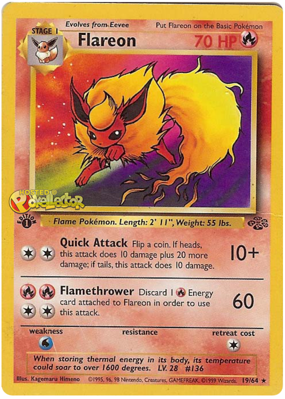 Flareon - Jungle #19 Pokemon Card