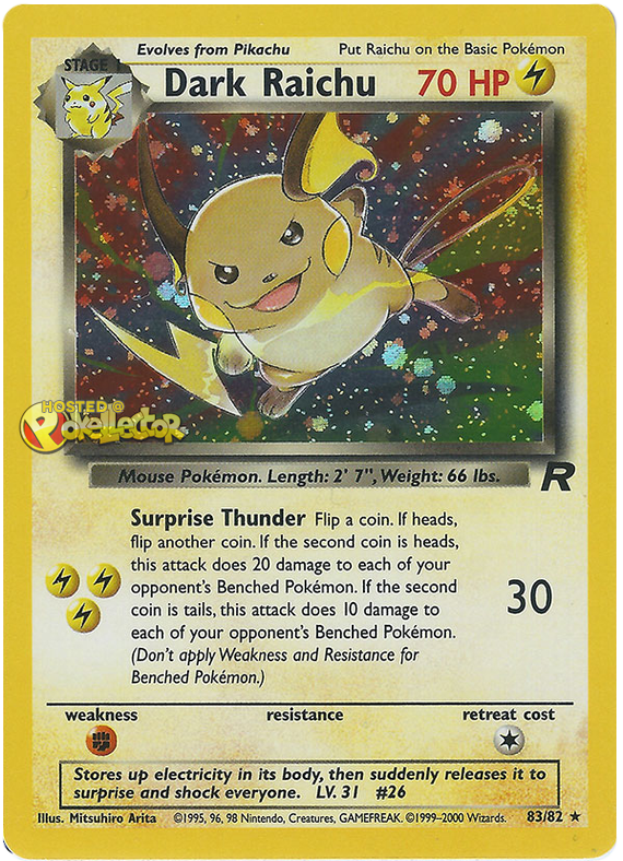 Dark Raichu - Team Rocket #83 Pokemon Card