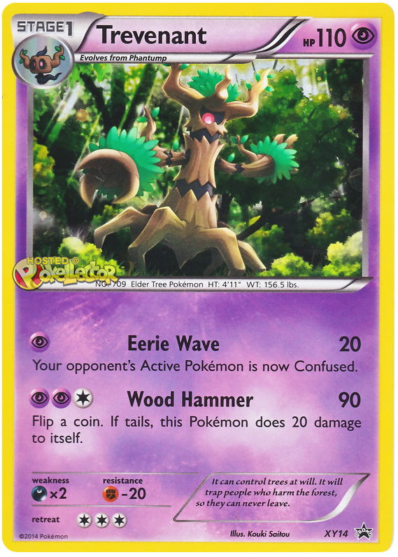 Trevenant XY Promos 14 Pokemon Card