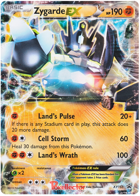 Zygarde EX XY Promos 151 Pokemon Card