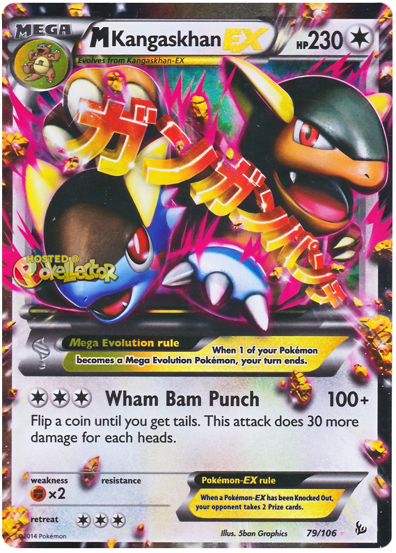 M Kangaskhan EX - XY Flashfire #79 Pokemon Card