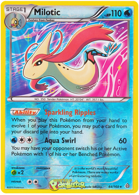 Milotic Primal Clash 44 Pokemon Card