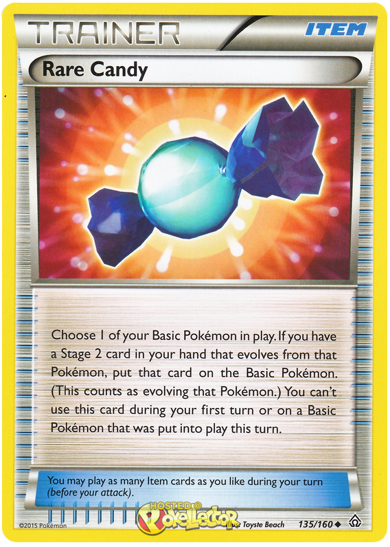 Rare Candy Primal Clash 135 Pokemon Card