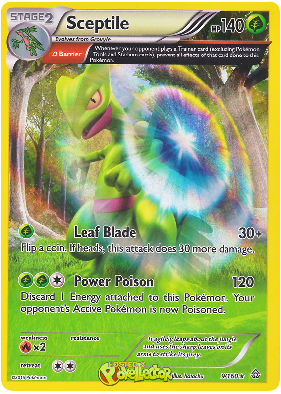 Sceptile Primal Clash 9 Pokemon Card