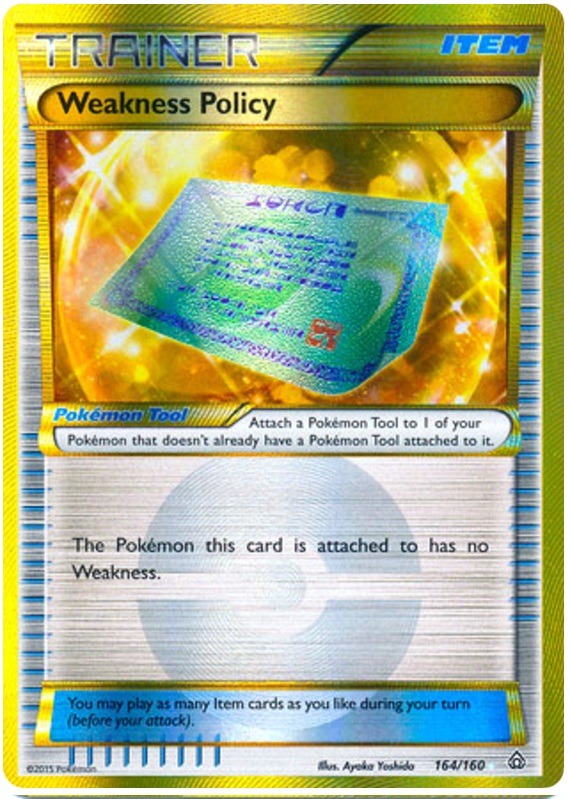 Weakness Policy Primal Clash 164 Pokemon Card