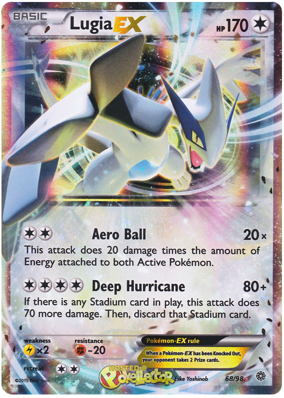 Lugia EX Ancient Origins 68 Pokemon Card