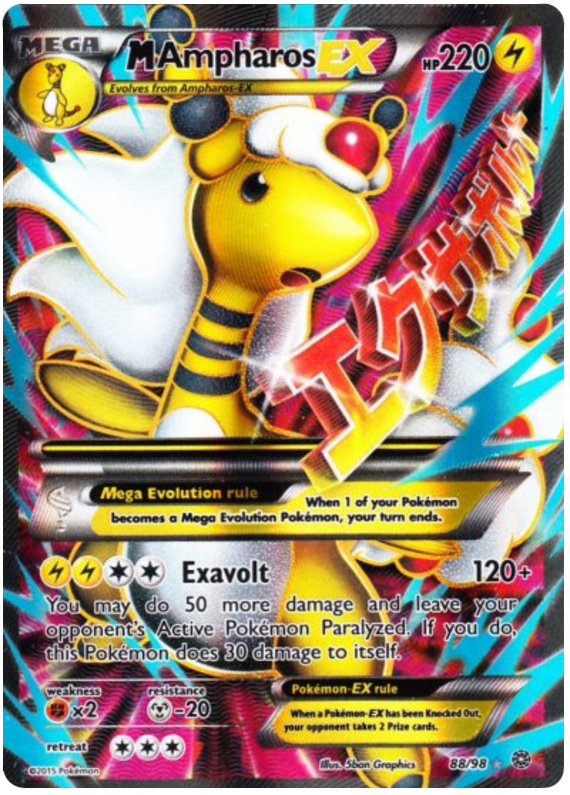 M Ampharos EX - Ancient Origins #88 Pokemon Card