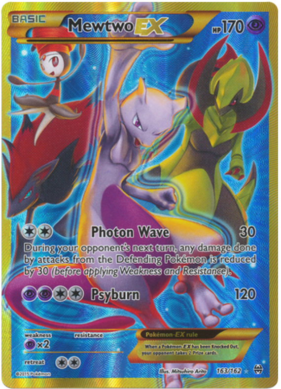 Mewtwo EX XY BREAKthrough 163 Pokemon Card