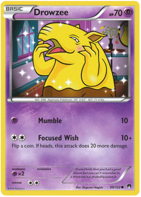 Drowzee BREAKPoint 50 Pokemon Card