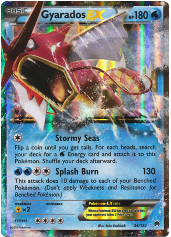 Gyarados EX BREAKPoint 26 Pokemon Card