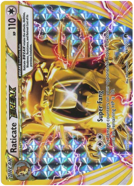 Raticate BREAK BREAKPoint 89 Pokemon Card