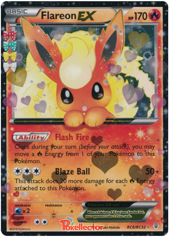 Flareon EX - Generations #RC6 Pokemon Card