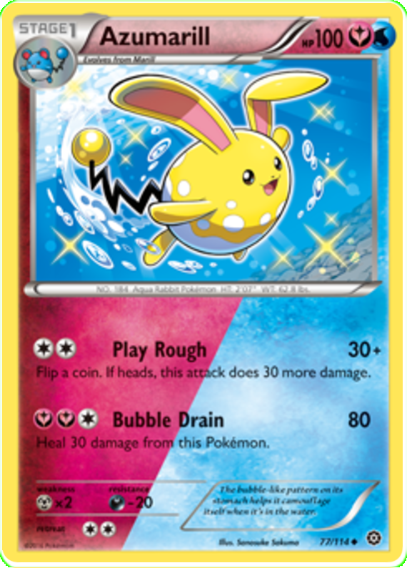 Azumarill - Steam Siege #77 Pokemon Card