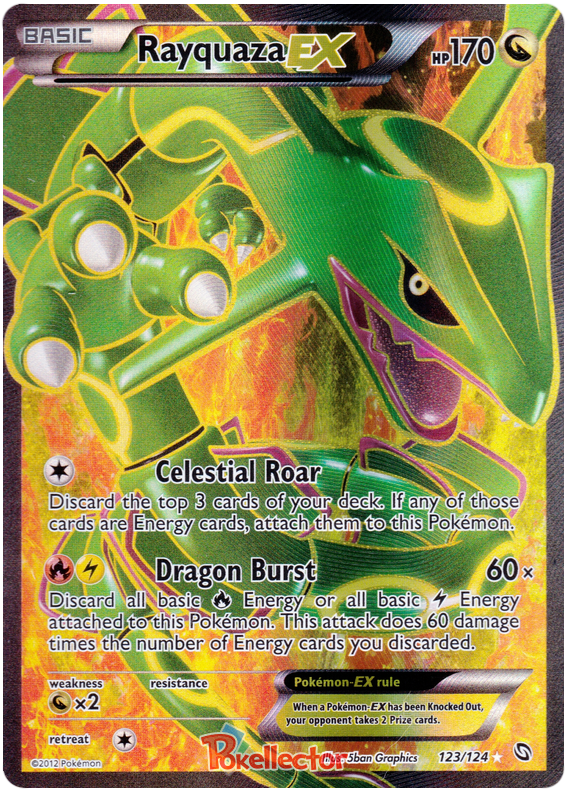 Rayquaza EX - Dragons Exalted #123 Pokemon Card