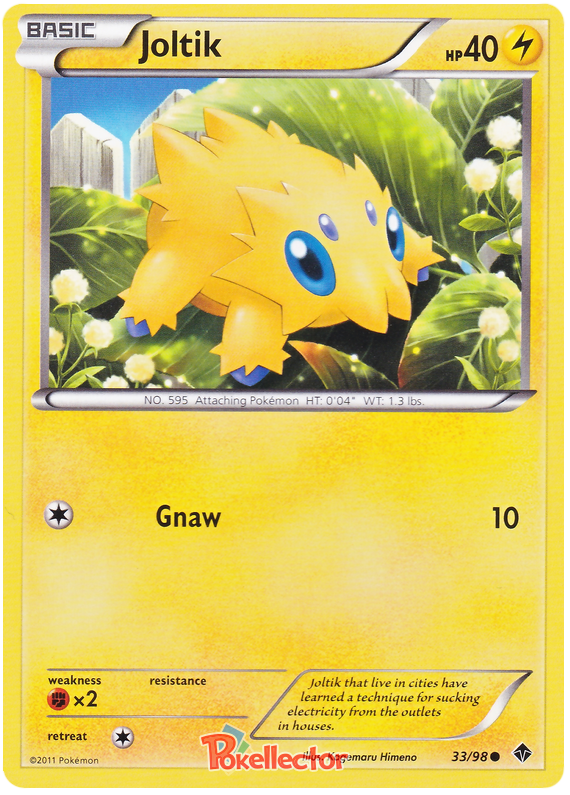 Joltik Emerging Powers 33 Pokemon Card
