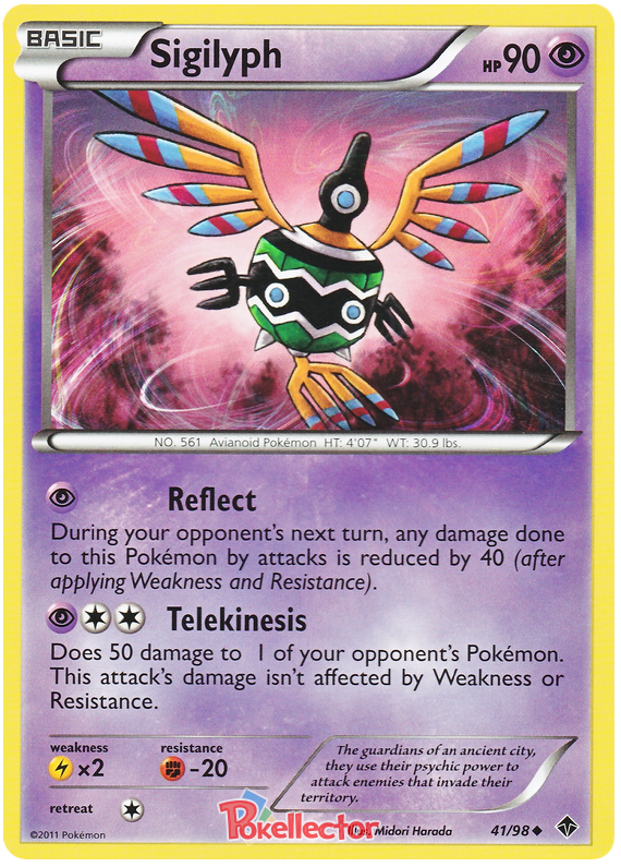 Sigilyph - Emerging Powers #41 Pokemon Card