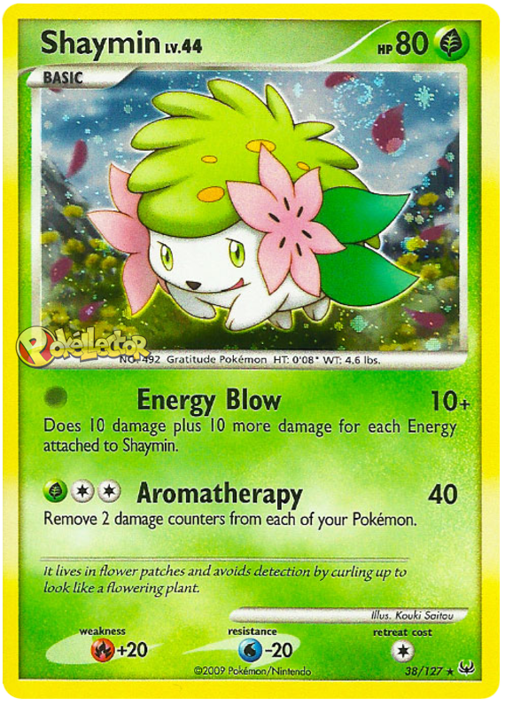 Shaymin Platinum 38 Pokemon Card