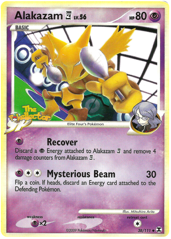 Alakazam 4 Platinum Rising Rivals 38 Pokemon Card