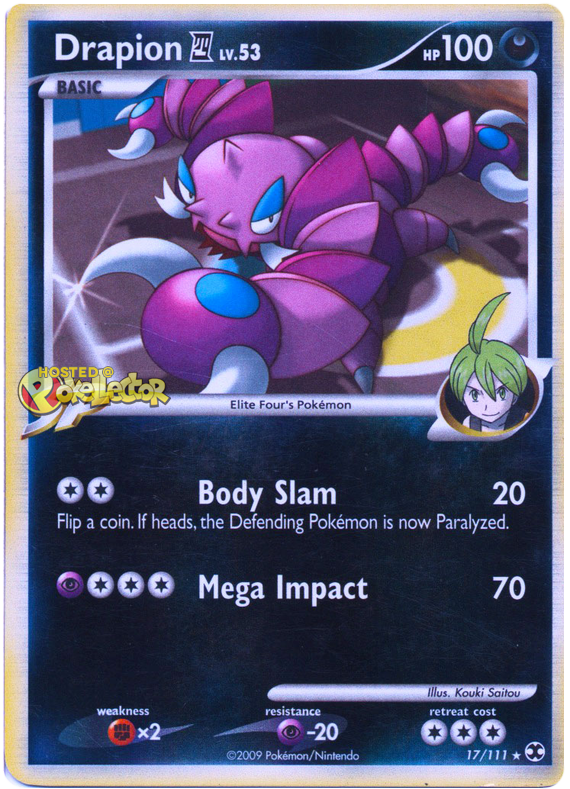 Drapion 4 Platinum Rising Rivals 17 Pokemon Card