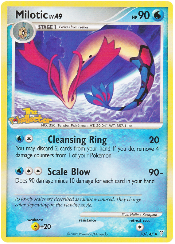 Milotic Platinum Supreme Victors 70 Pokemon Card