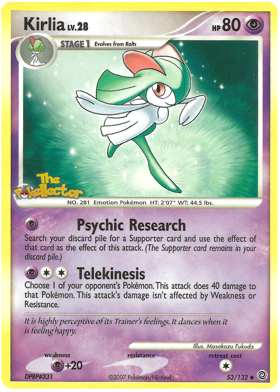 Kirlia Secret Wonders 53 Pokemon Card