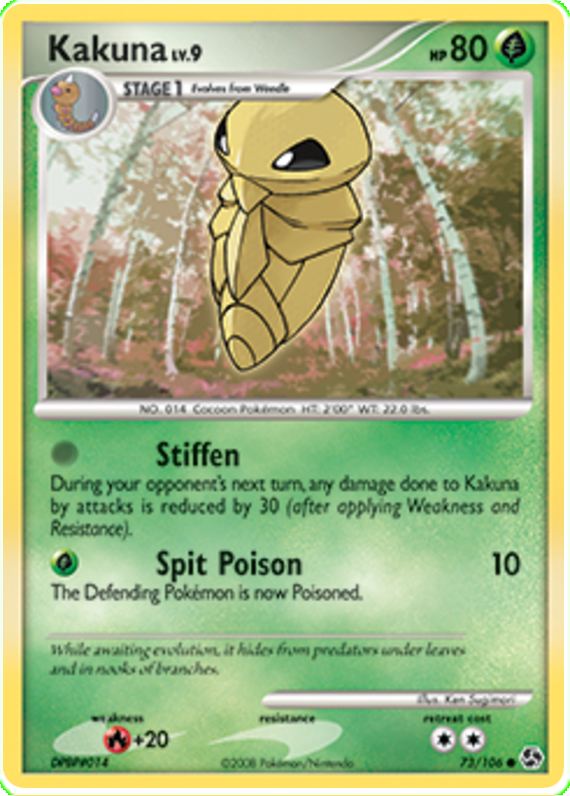 Kakuna Great Encounters 73 Pokemon Card