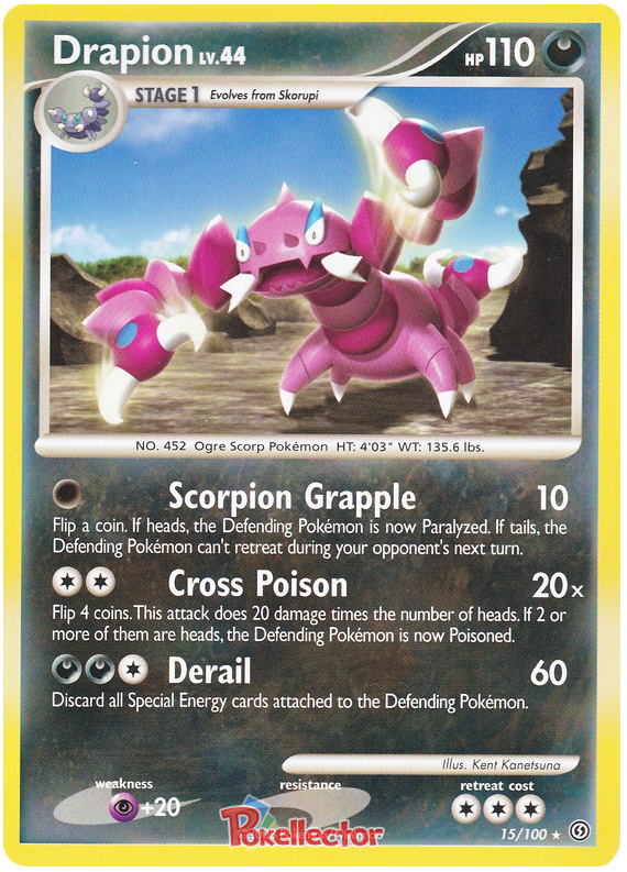 Drapion Stormfront 15 Pokemon Card