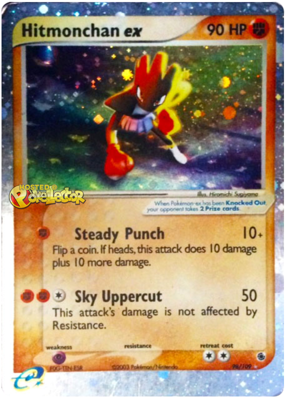 Hitmonchan EX EX Ruby Sapphire 98 Pokemon Card