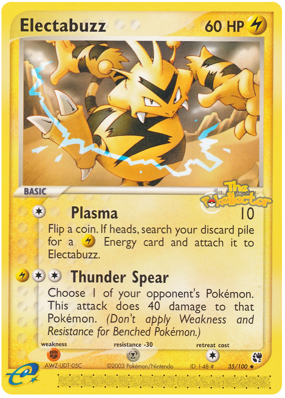 Electabuzz - EX Sandstorm #35 Pokemon Card
