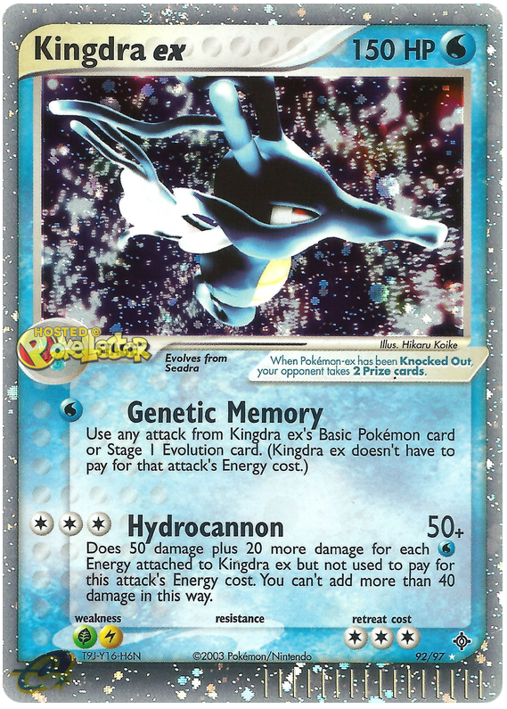 Kingdra EX - EX Dragon #92 Pokemon Card