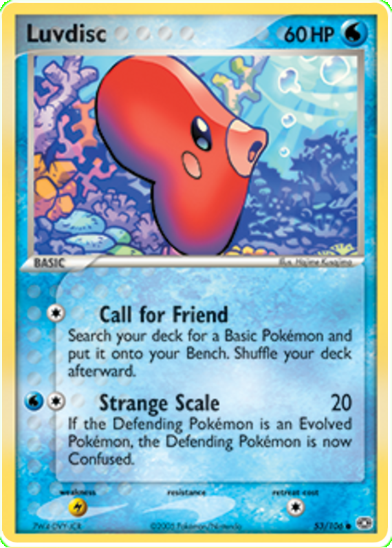 Luvdisc - EX Emerald #53 Pokemon Card