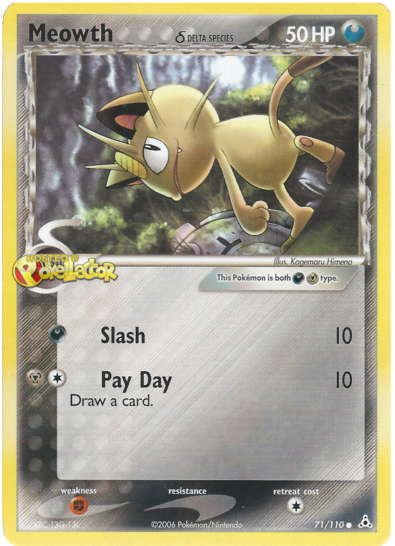 Meowth (delta species) - EX Holon Phantoms #71 Pokemon Card