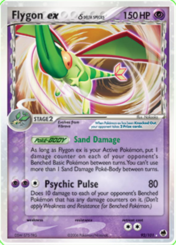 Flygon ex (delta species) - EX Dragon Frontiers #92 Pokemon Card