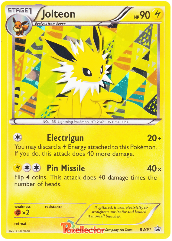 Jolteon - Black & White Promos #91 Pokemon Card